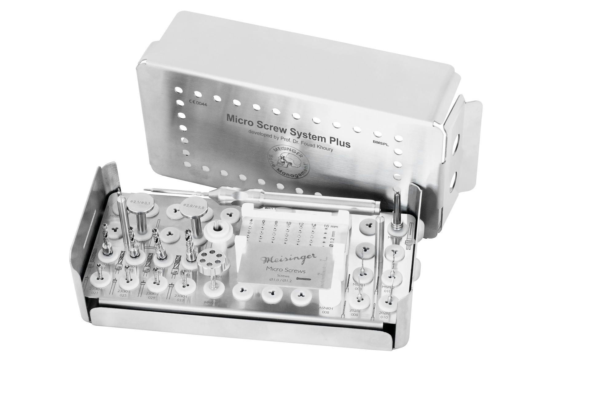 produkt micro screw system plus knochenschrauben und trepane nach prof khoury bmspl
